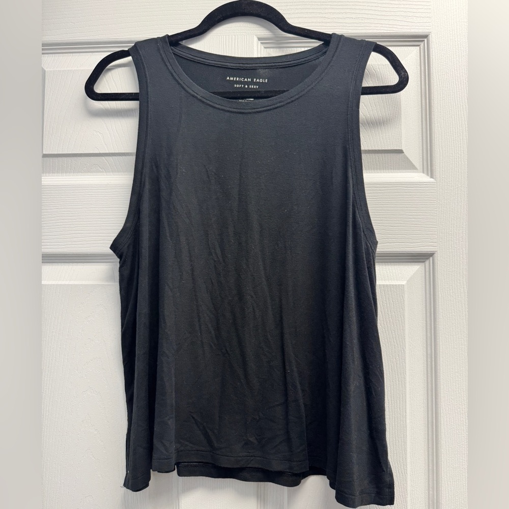 American Eagle Outfitters Women's Soft & Sexy Black Tank